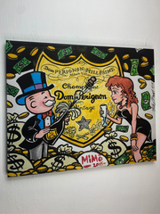 Uniek Canvas Cartoon Wall Art - Framed Liquor - Wanddecoratie