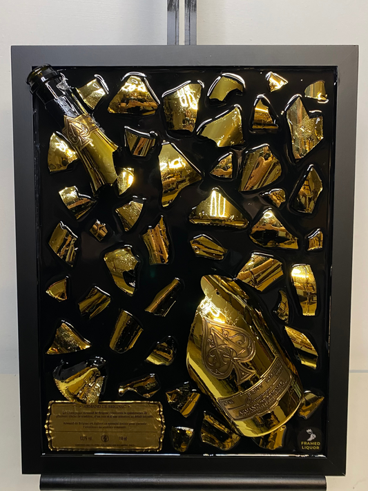 Golden One Broken Bottle Art