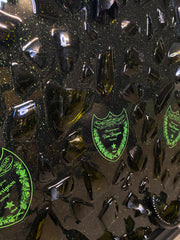 Triple Luminous Broken Bottle Art - Framed Liquor