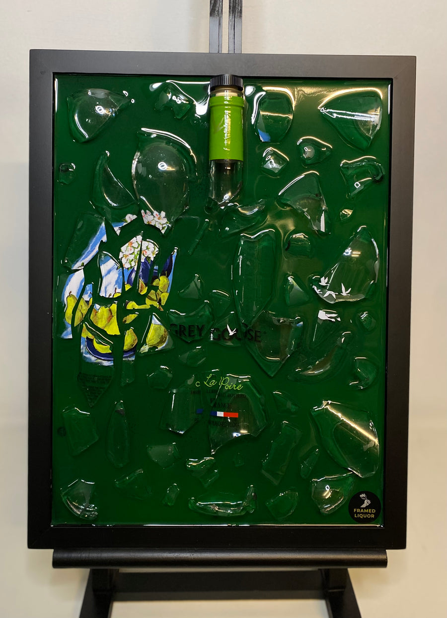 Green Goose Broken Bottle Art