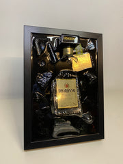 Disaronno Broken Bottle Art - Framed Liquor - Wall Art